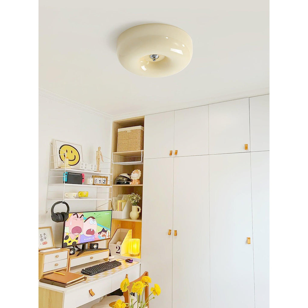 Lampada da Soffitto con Pulsante in Vetro