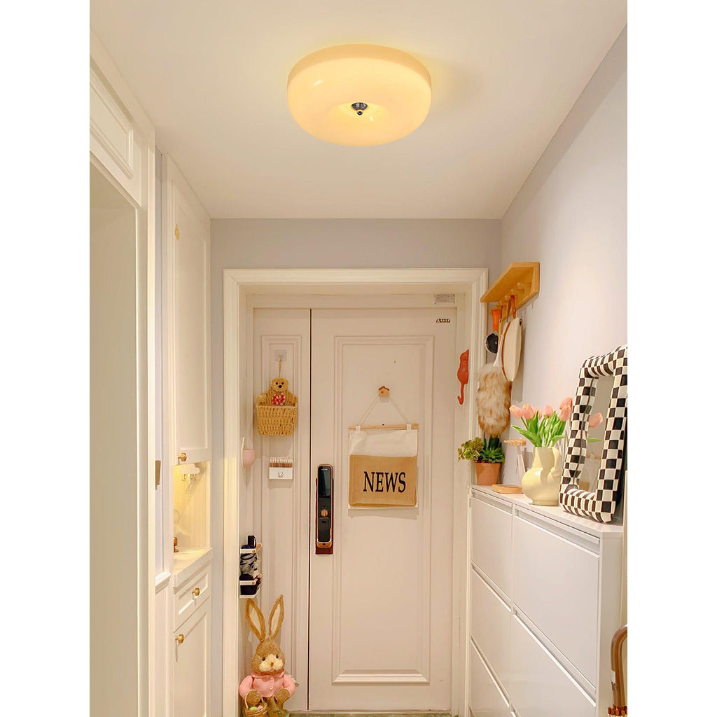 Lampada da Soffitto con Pulsante in Vetro