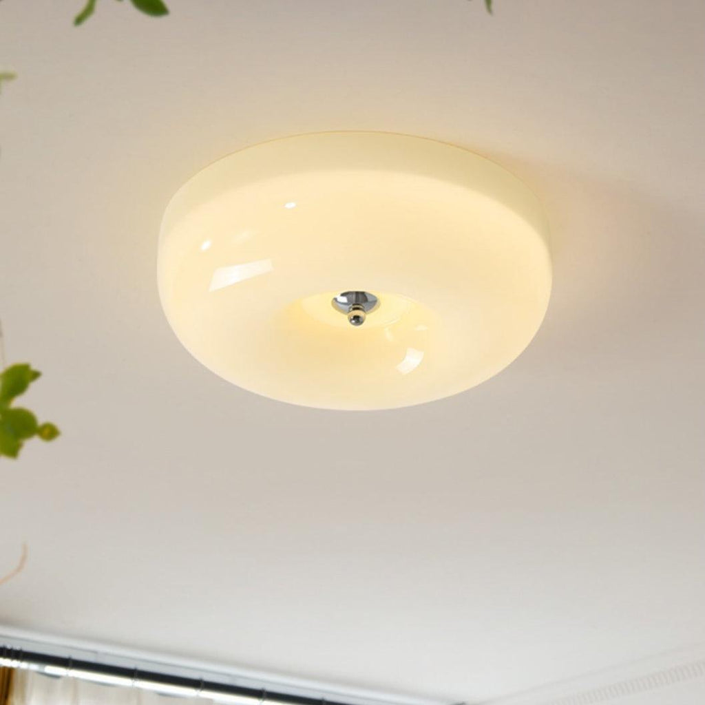 Lampada da Soffitto con Pulsante in Vetro
