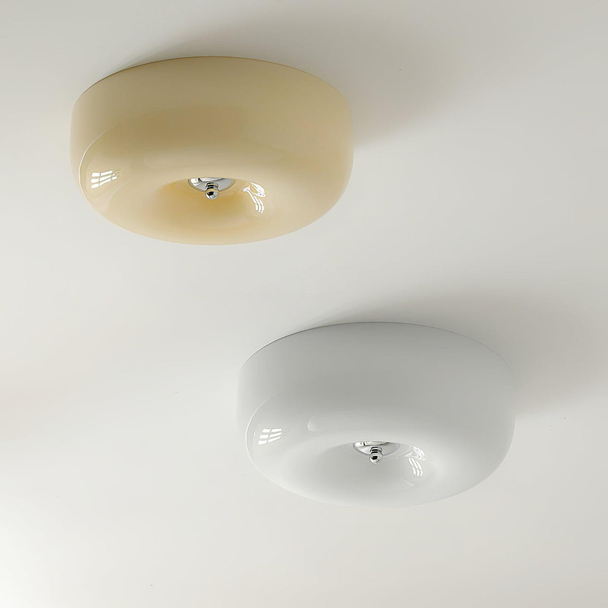 Lampada da Soffitto con Pulsante in Vetro
