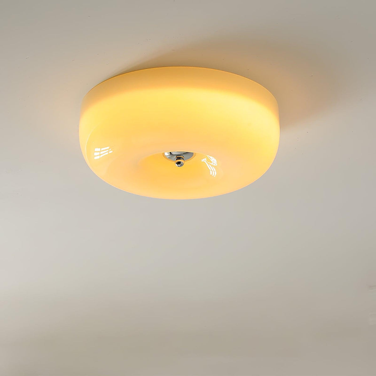 Lampada da Soffitto con Pulsante in Vetro