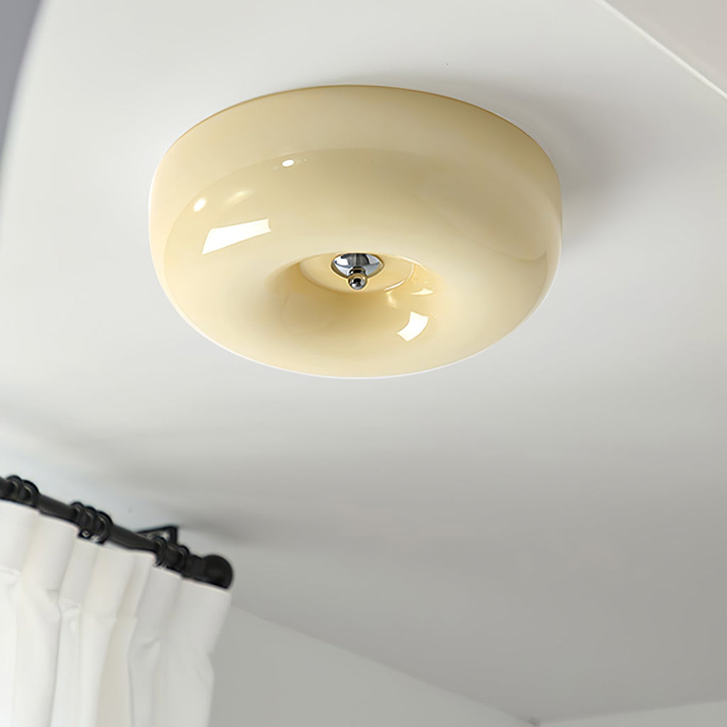 Lampada da Soffitto con Pulsante in Vetro