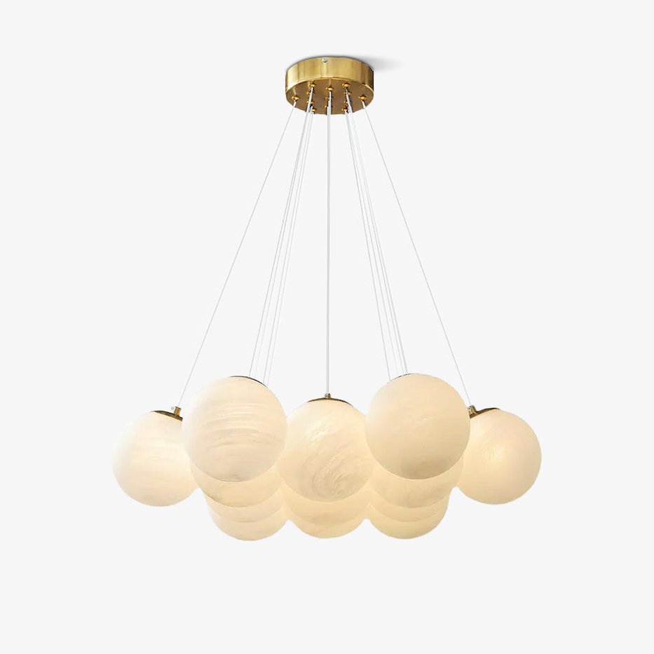 Lampadario a Cluster di Vetro