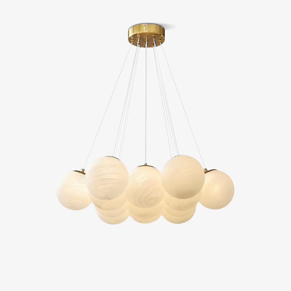Lampadario a Cluster di Vetro