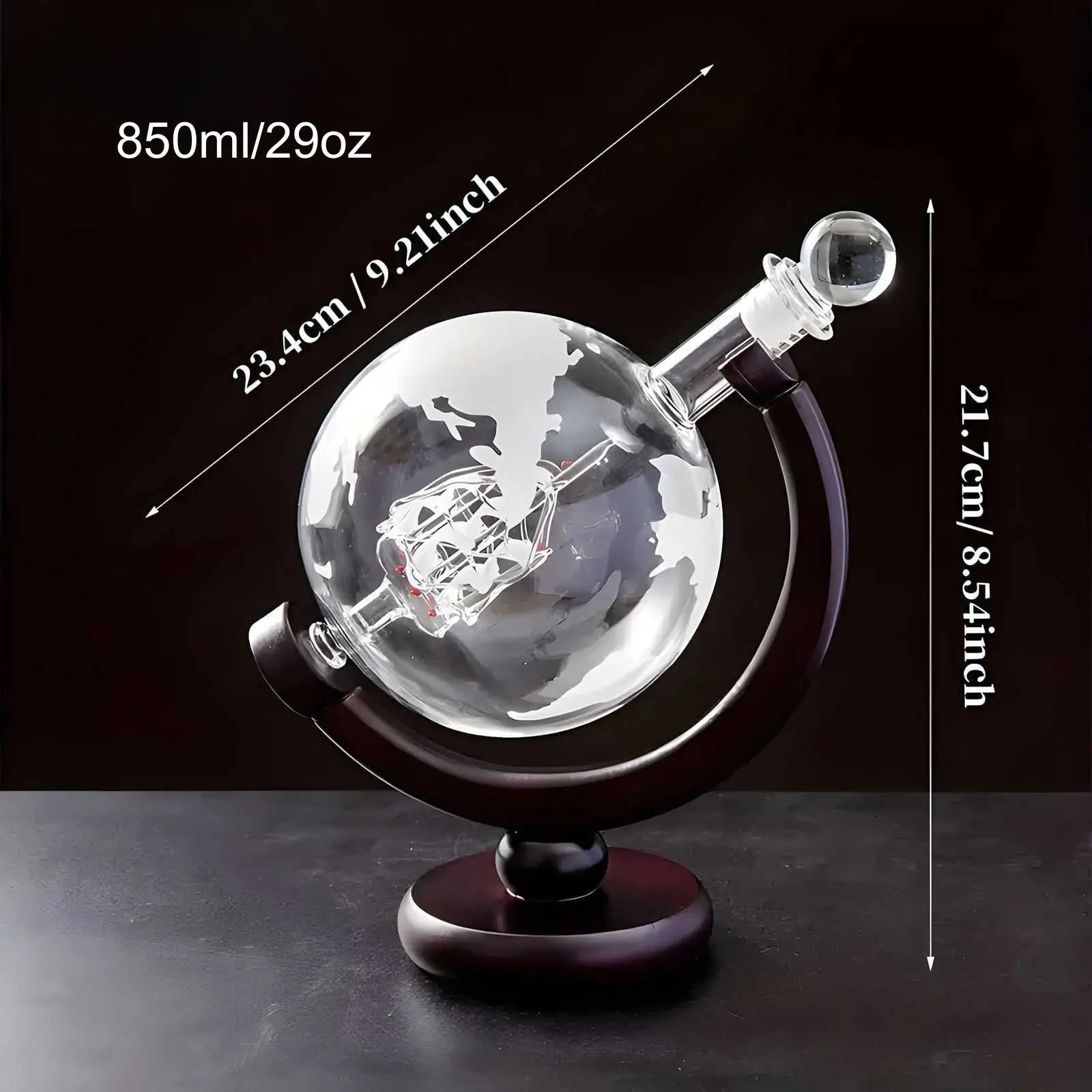 GlobeTaste™ - Decanter per Whiskey Globe 850ml/28.7oz