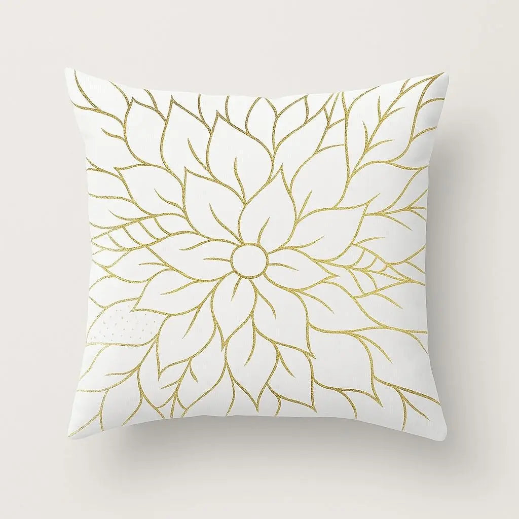 Copriletto Geometrico Oro Elena