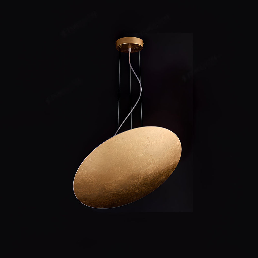 Lampada a Sospensione Aureliance in Foglia d'Oro Contemporanea