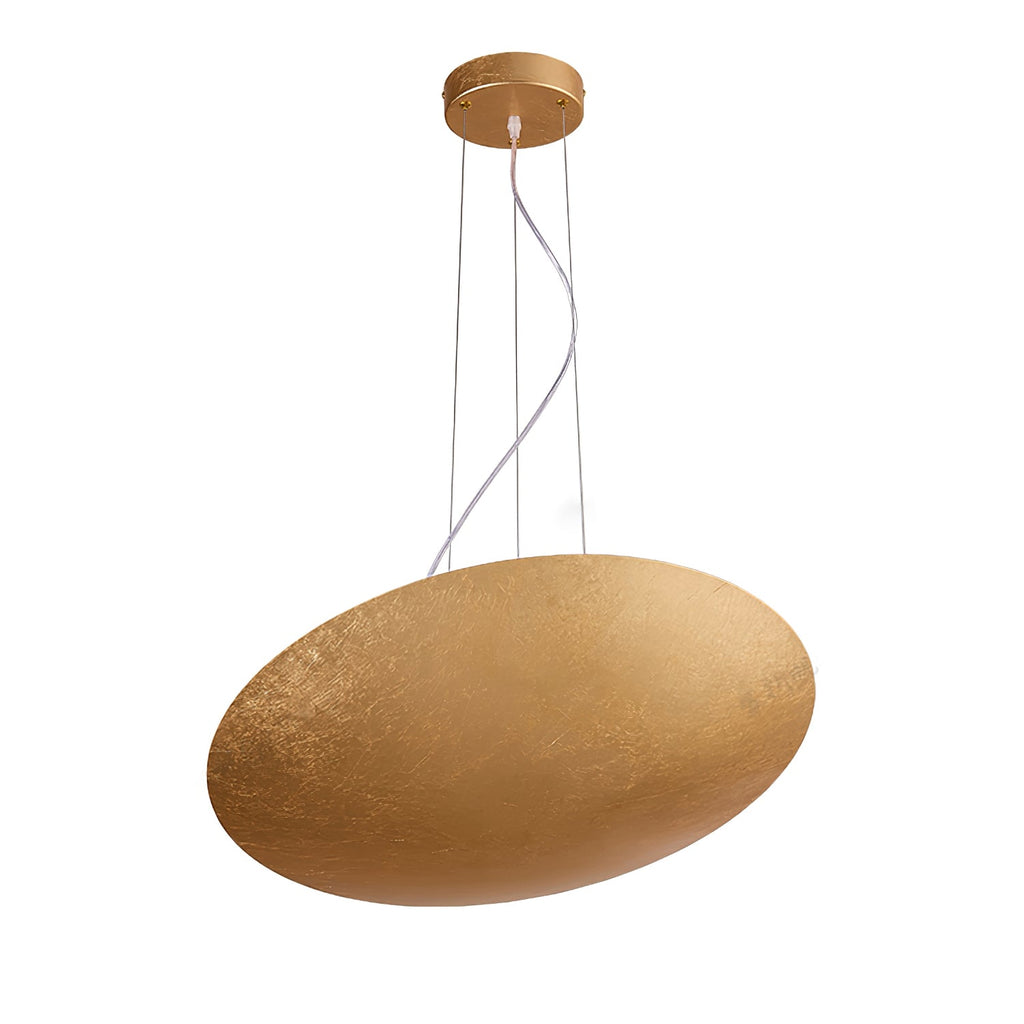Lampada a Sospensione Aureliance in Foglia d'Oro Contemporanea