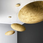 Lampada a Sospensione Aureliance in Foglia d'Oro Contemporanea