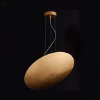 Lampada a Sospensione Aureliance in Foglia d'Oro Contemporanea