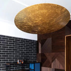 Lampada a Sospensione Aureliance in Foglia d'Oro Contemporanea