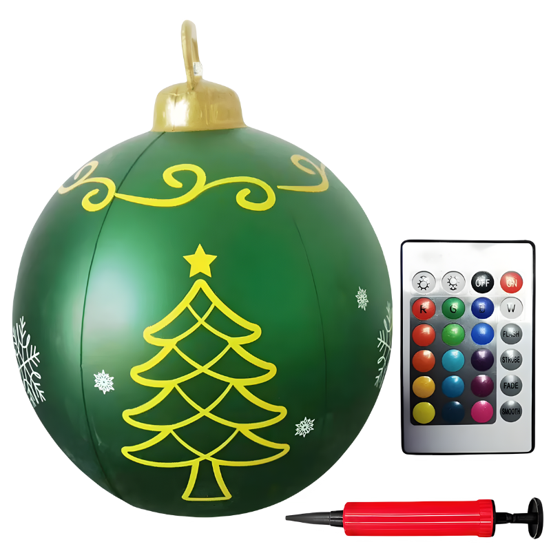 Decorazione Natalizia in PVC per Esterni con Illuminazione LED Colorata