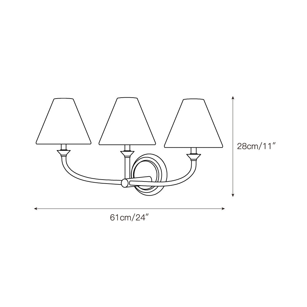 Lampada da Parete Greta in Ottone