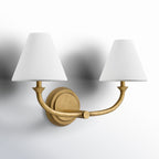 Lampada da Parete Greta in Ottone