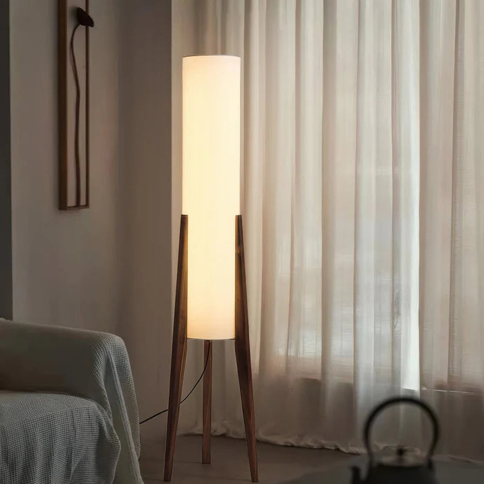 Lampada da Terra in Legno Massello Nordic