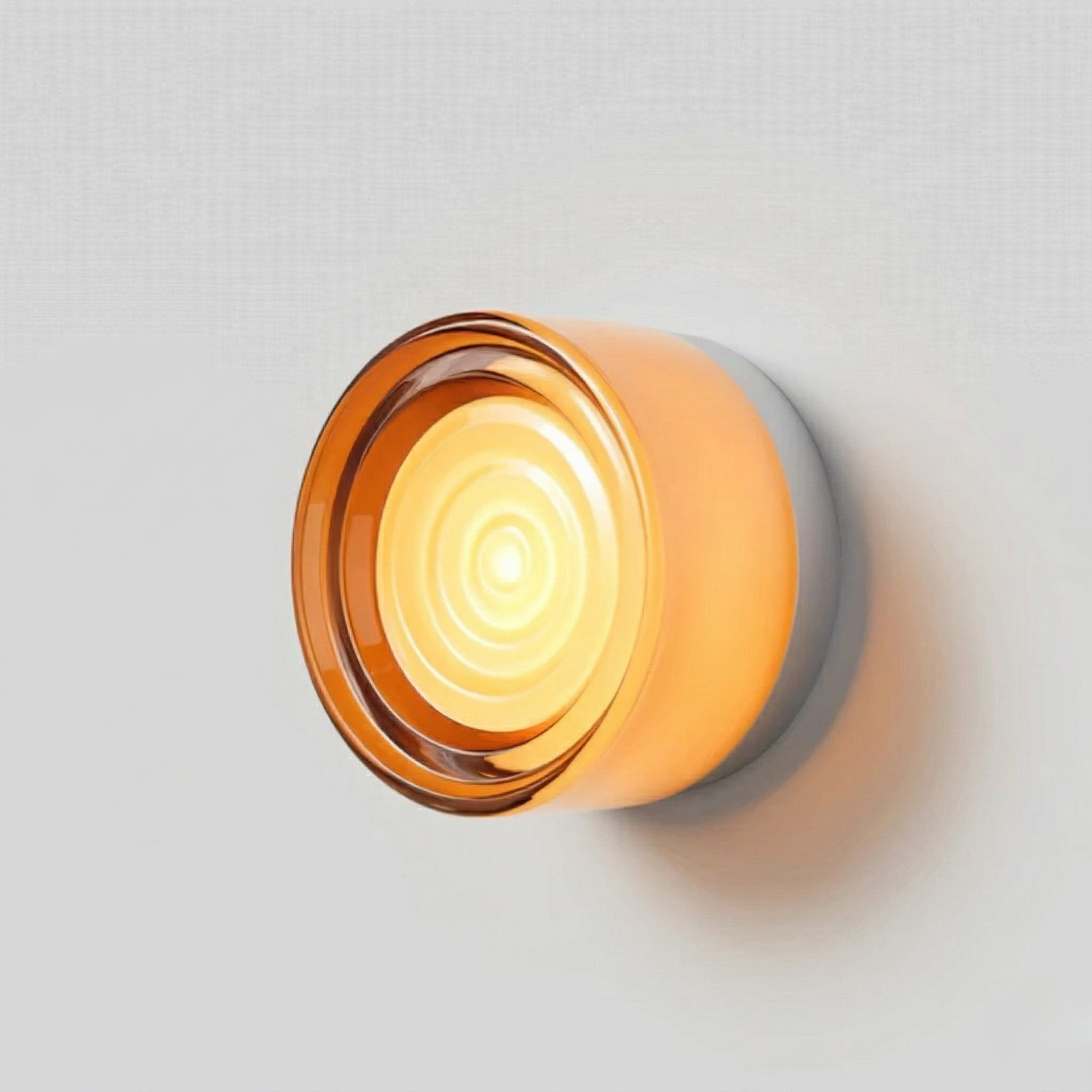 Applique LED da Parete Rotonda in Vetro Lampada Moderna per Camera e Soggiorno