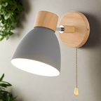 Lampada da Parete a Sospensione Moderna in Legno Scandinavo
