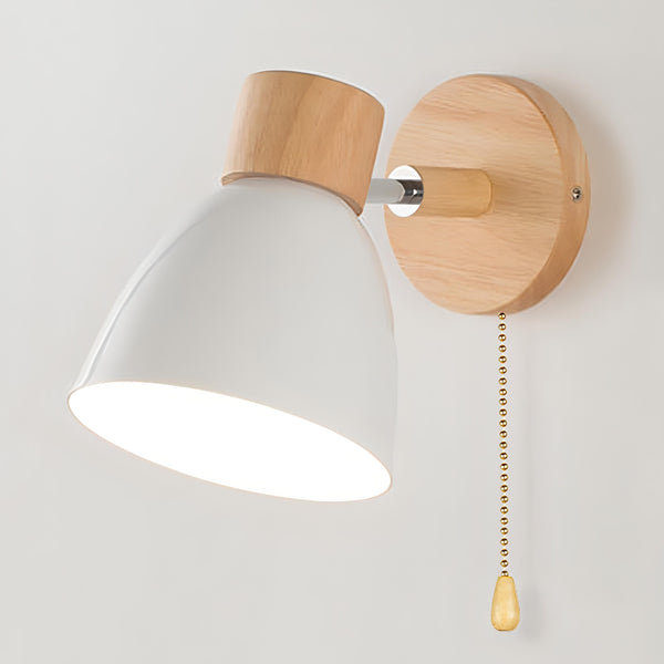 Lampada da Parete a Sospensione Moderna in Legno Scandinavo