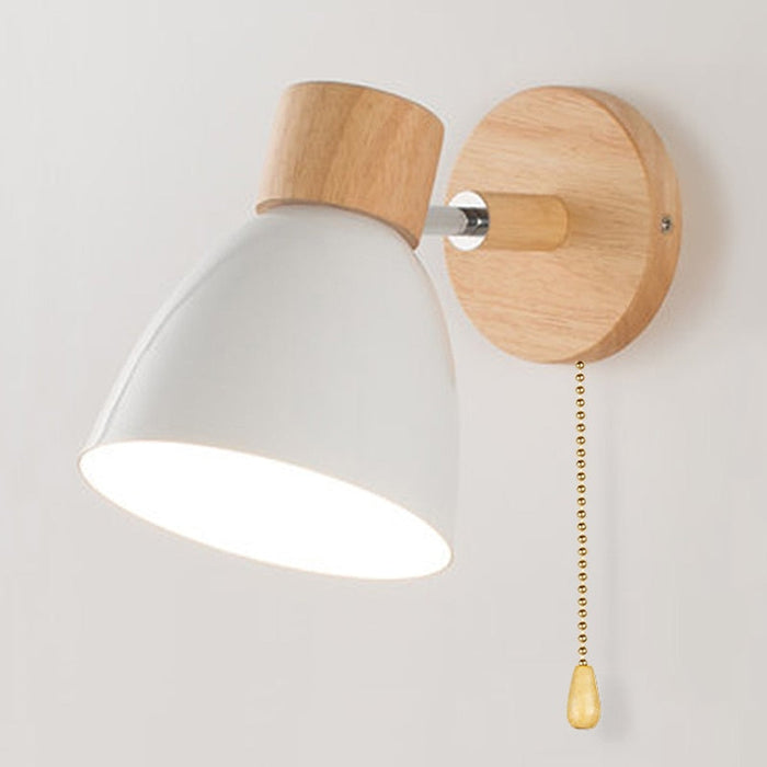 Lampada da Parete Sospesa Scandinava in Legno