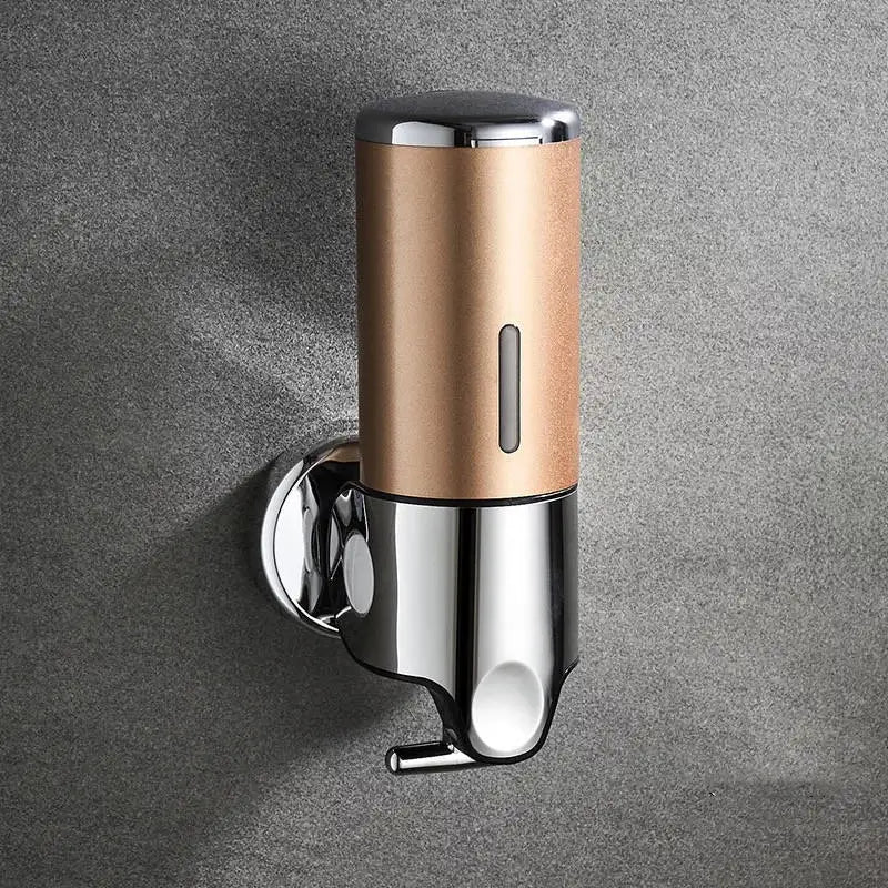 PureFlow - Dispenser di sapone da parete con due scomparti per un bagno elegante