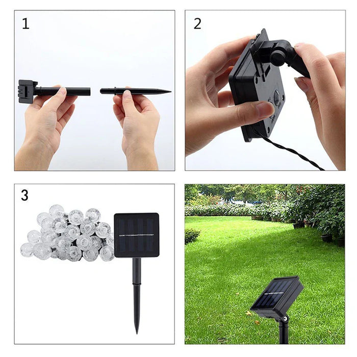 Solarite - Luci LED impermeabili a energia solare per esterni