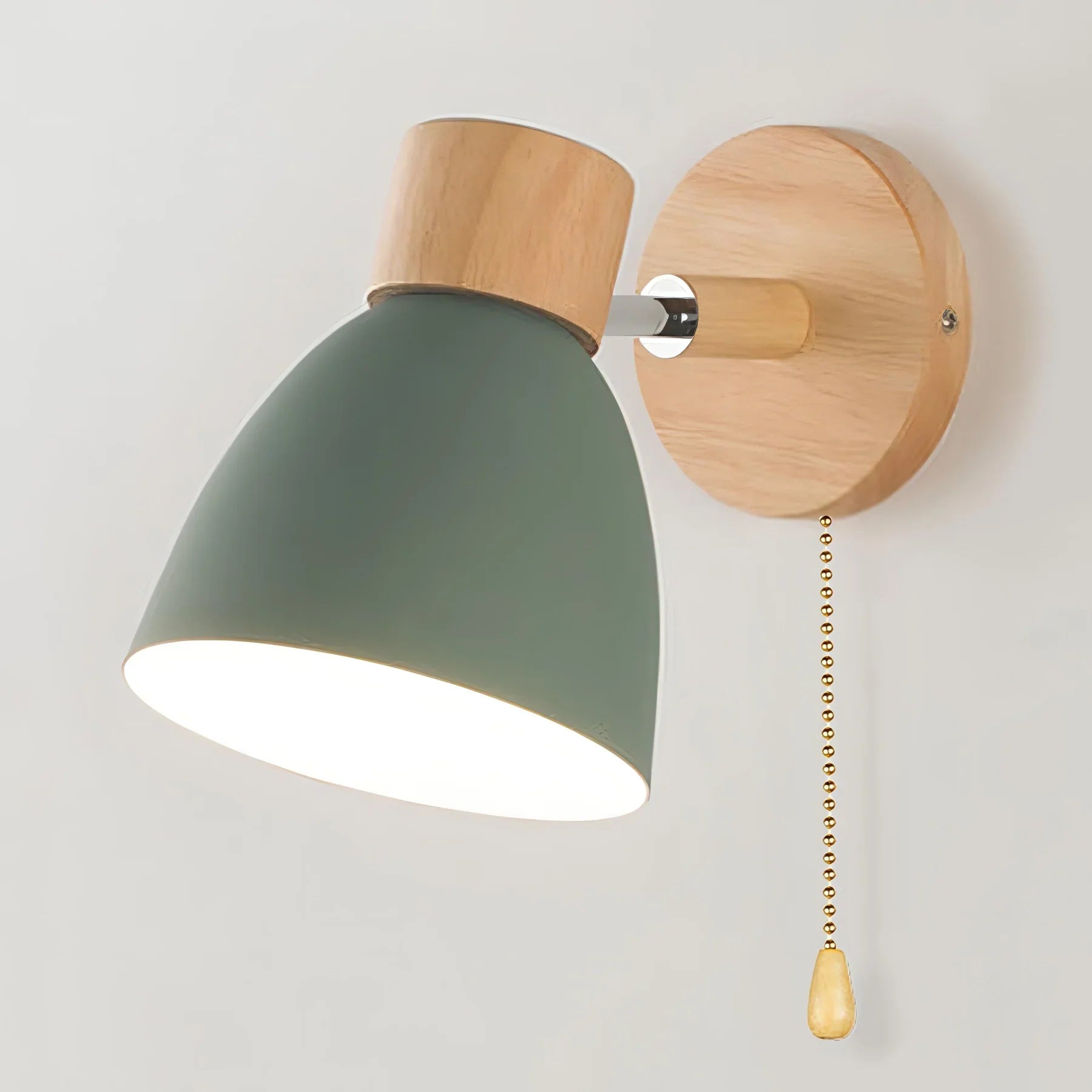 Lampada da Parete a Sospensione Moderna in Legno Scandinavo