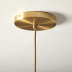 Lampada a sospensione con sfera di vetro | Design moderno in ottone