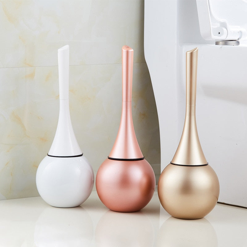 PureSwish – Spazzola per WC con design resistente agli schizzi per bagni moderni