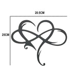 LoveBound - Elegante decorazione da parete a forma di cuore e simbolo dell'infinito
