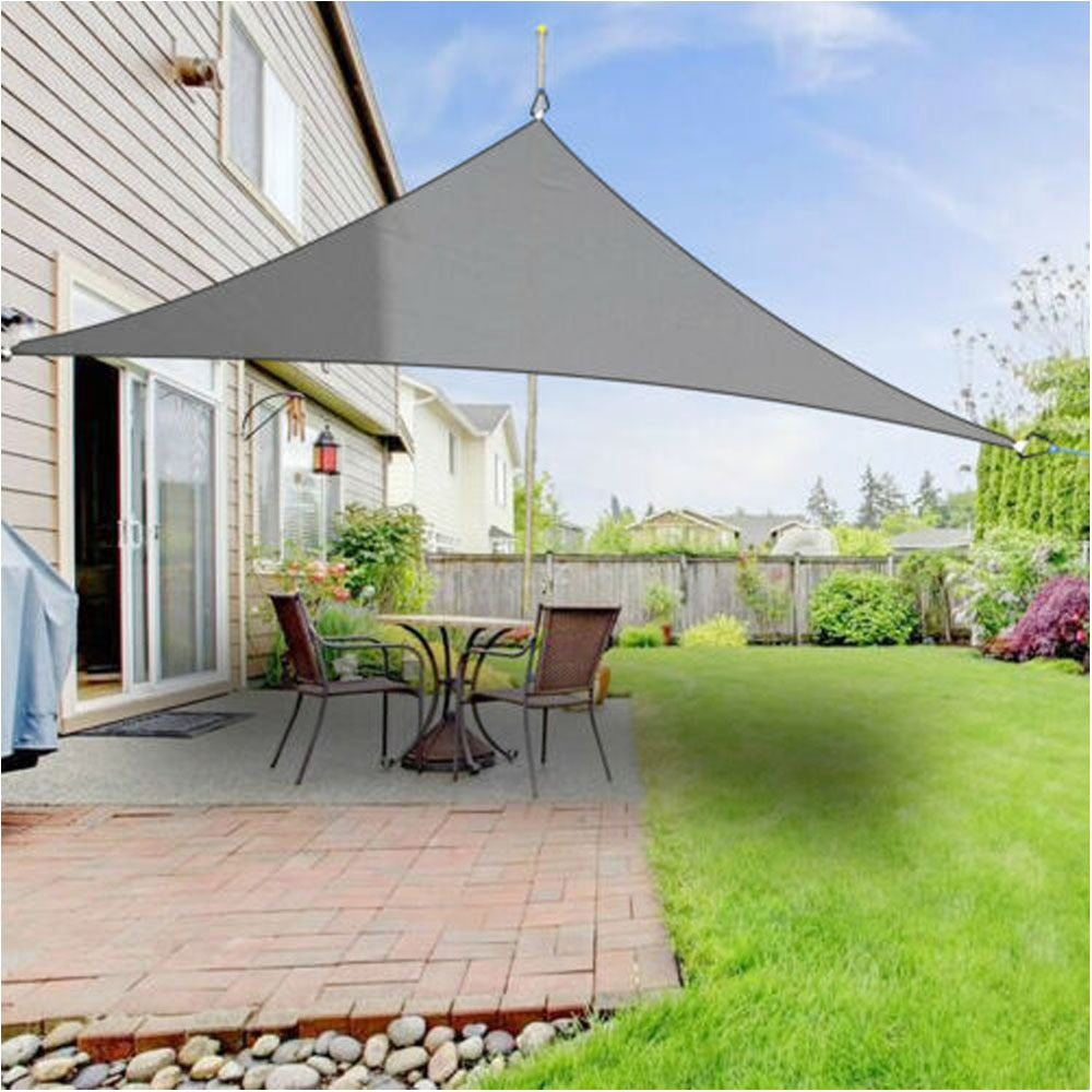 Valior | Tenda da sole UV in Grigio e Beige per Giardino, Patio e Balcone, Triangolo e Rettangolo
