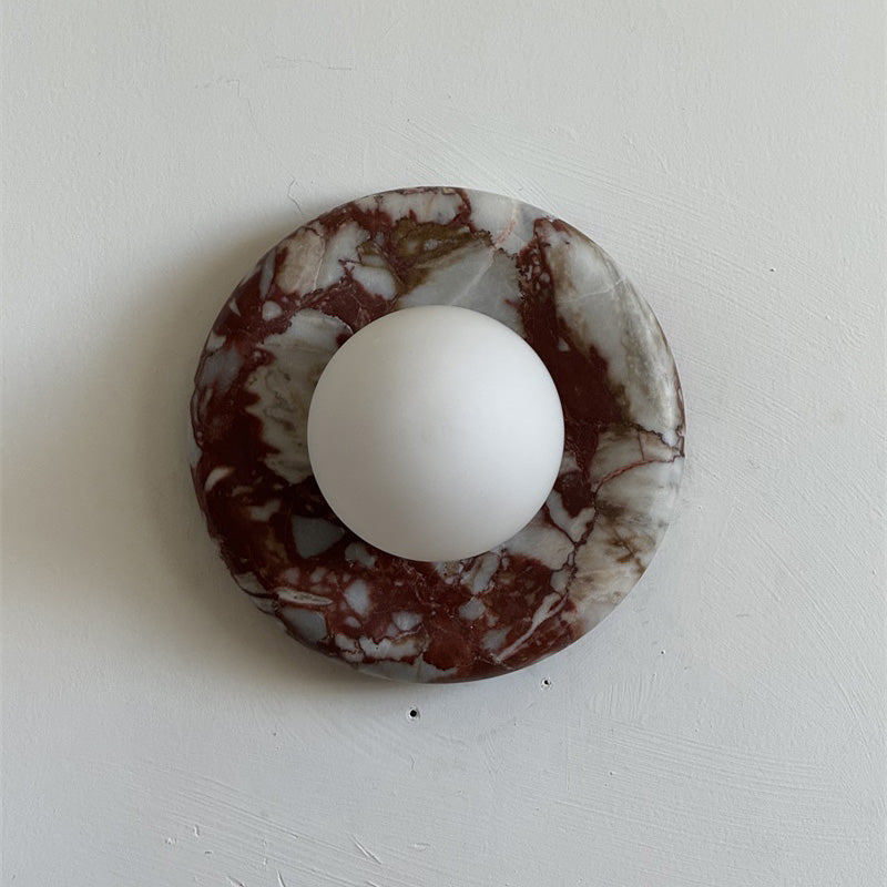 Applique in Marmo Rosso Orli