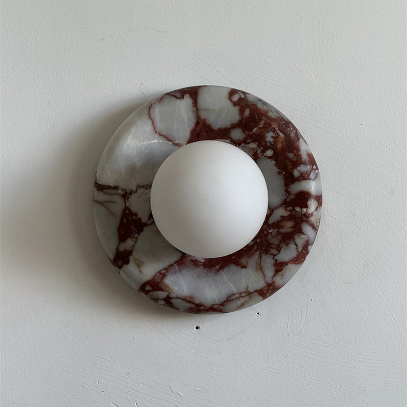 Applique in Marmo Rosso Orli