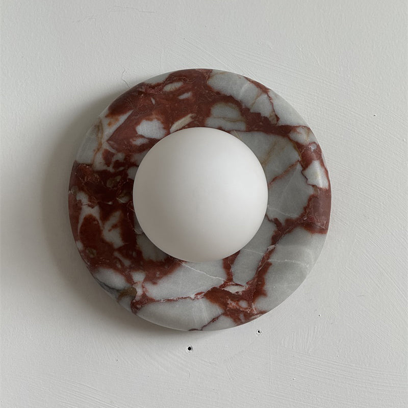 Applique in Marmo Rosso Orli