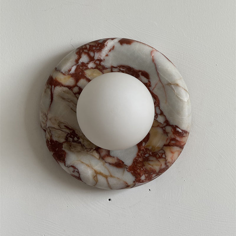 Applique in Marmo Rosso Orli