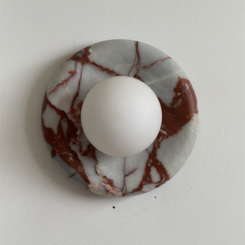 Applique in Marmo Rosso Orli