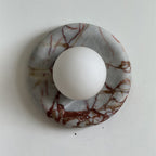 Applique in Marmo Rosso Orli
