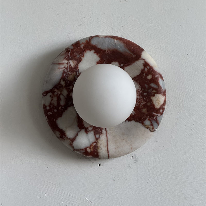 Applique in Marmo Rosso Orli