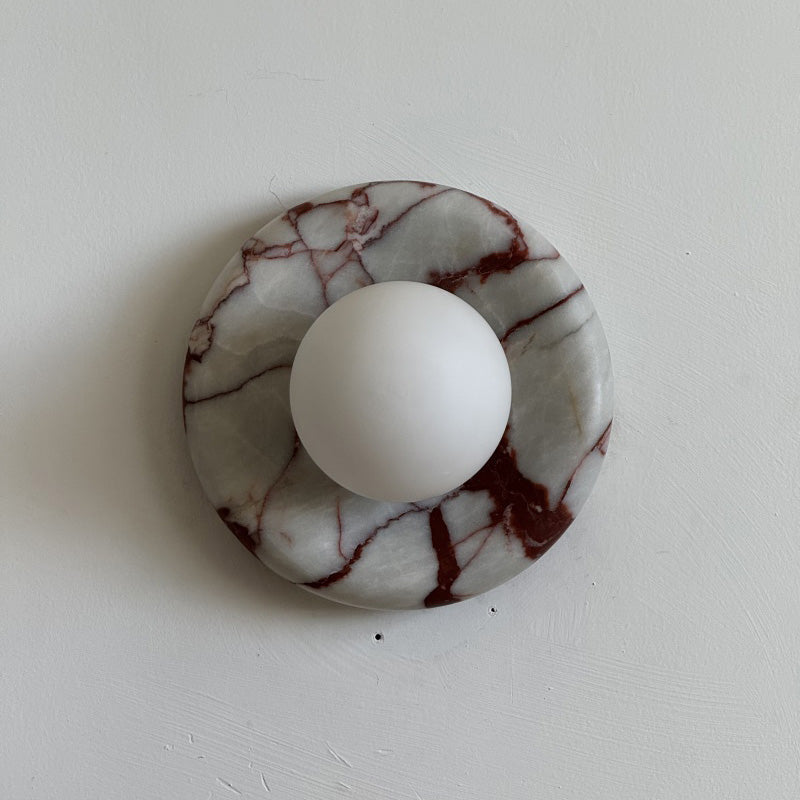 Applique in Marmo Rosso Orli