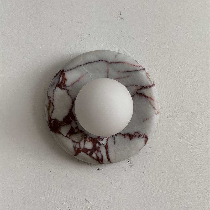 Applique in Marmo Rosso Orli