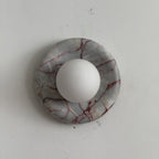 Applique in Marmo Rosso Orli