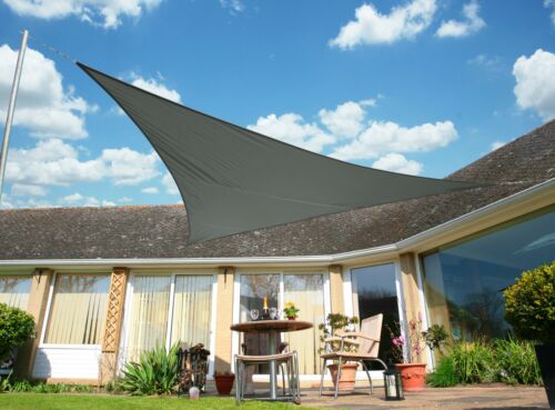 Valior | Tenda da sole UV in Grigio e Beige per Giardino, Patio e Balcone, Triangolo e Rettangolo