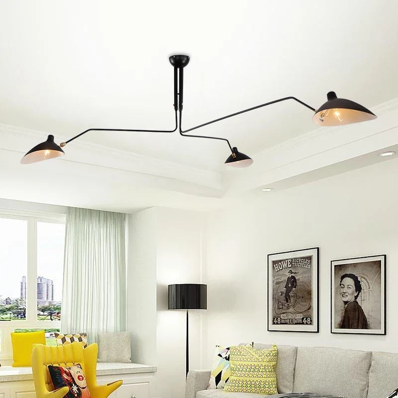 VoltLuxe Lampada a Sospensione Rotante e Lampada da Parete Industriale