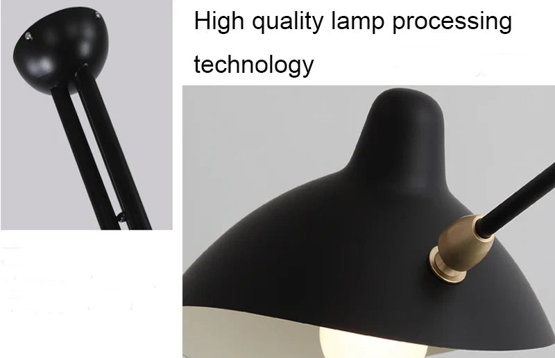 VoltLuxe Lampada a Sospensione Rotante e Lampada da Parete Industriale