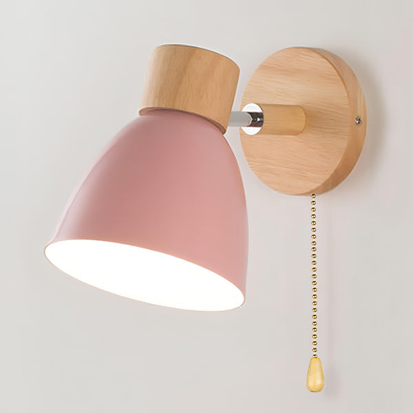 Lampada da Parete a Sospensione Moderna in Legno Scandinavo