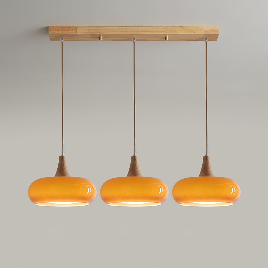 Lampada a sospensione Charlotte in legno