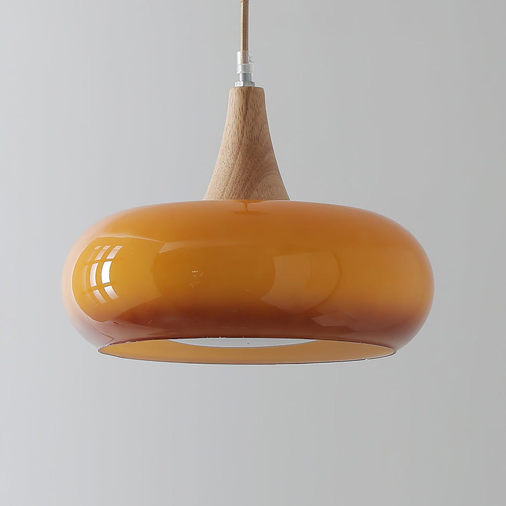 Lampada a sospensione Charlotte in legno