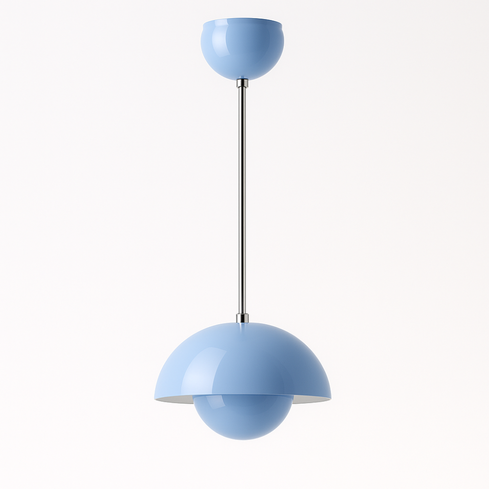 Lampadario a Sospensione Multicolore a Mezza Cupola