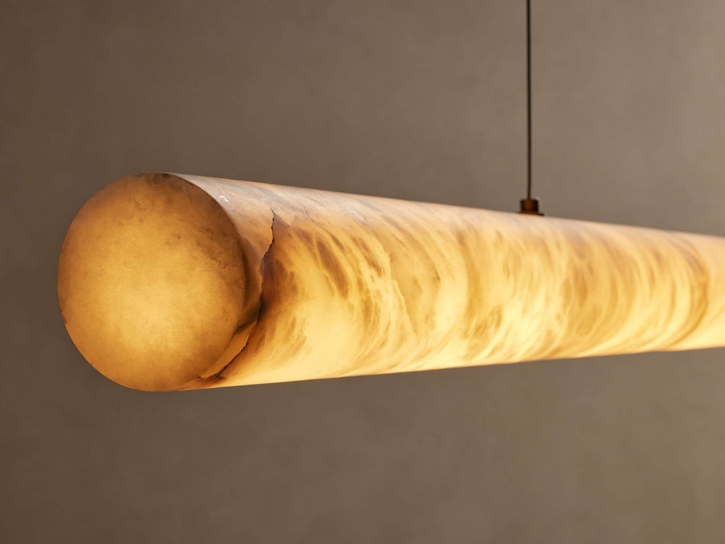 Lampadario Lineare Halima in Alabastro