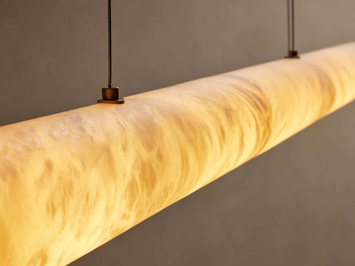 Lampadario Lineare Halima in Alabastro