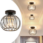 Lampada da soffitto in vetro a forma di lanterna creativa moderna